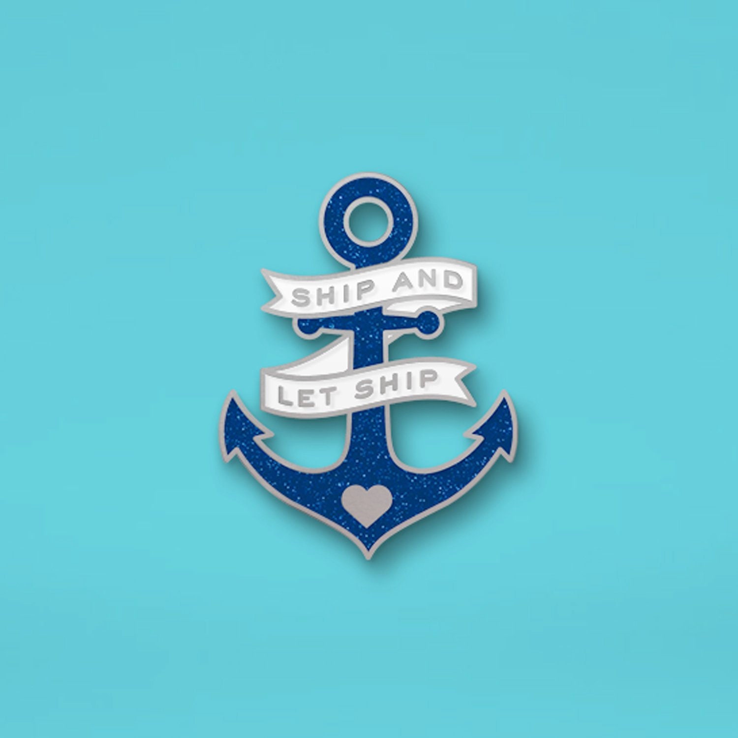 Yaoi BL pro shipping hard glitter enamel pin