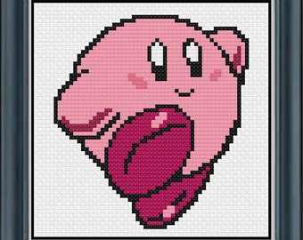 Kirby Cross Stitch Pattern PDF