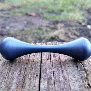 Titanium knuckle roller, Stonewash finish, skill toy, fidget toy, anodized titanium