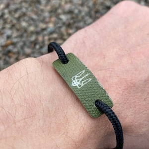 Ukraine Trident Bracelet from Recycled RPG 26 MICARTA, Ukraine bracelet, Brutal bar bracelet, Ukrainian gifts, Stand with Ukraine