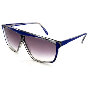Vintage sunglasses by Argos 2002, 70s blue oversized designer sunglasses