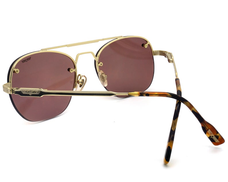 Vintage aviator sunglasses by Top Gun Maverick made in Italy Etsy