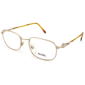Sting vintage glasses frame with spring hinges rectangular, Italy 90s
