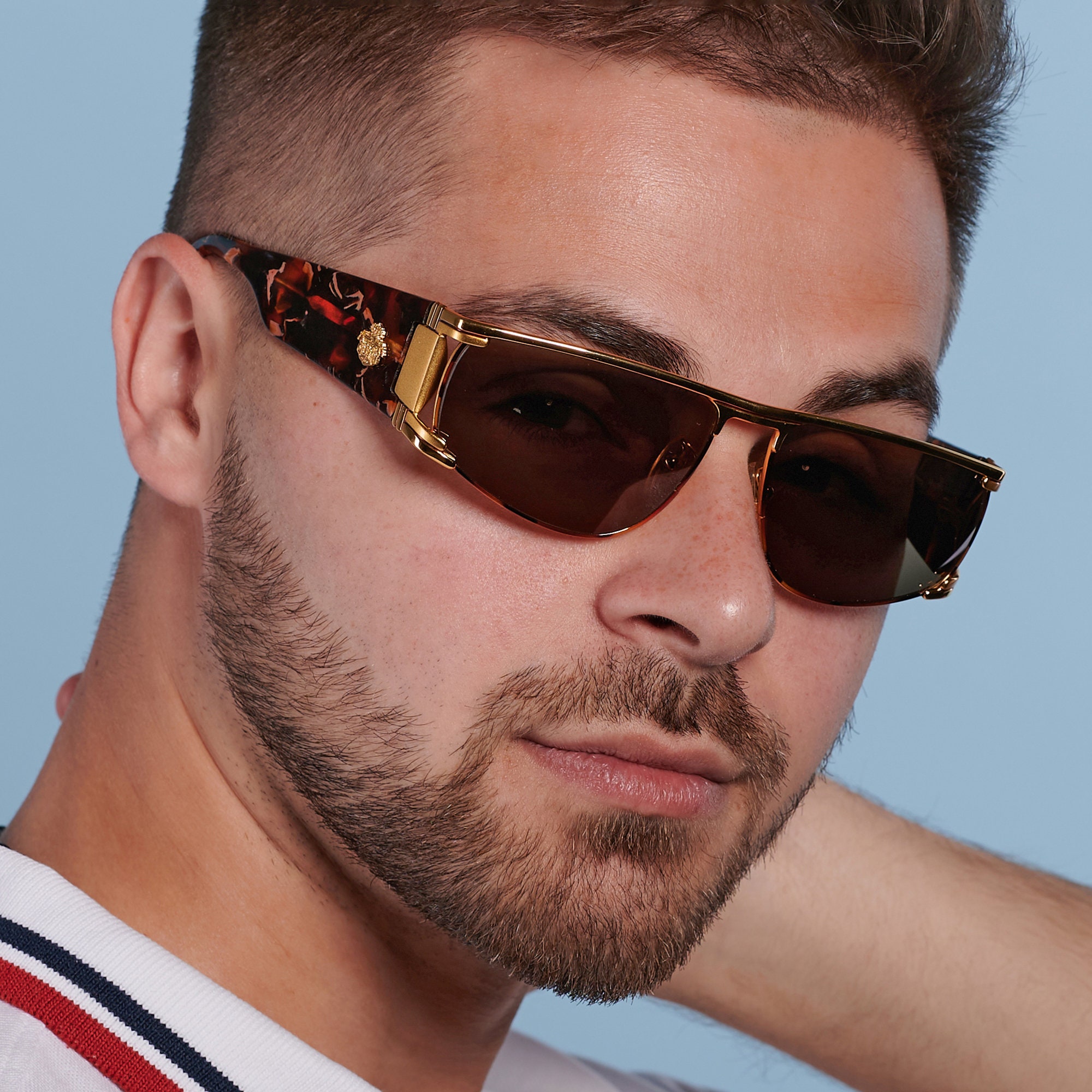 New old stock Egon Von Furstenberg sunglasses italy vintage MOD amber tortoise il_fullxfull.5802289941_gjqd.jpg main image 3