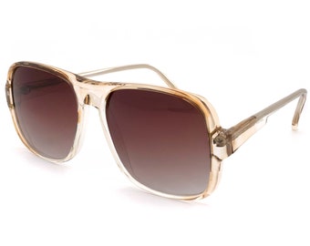 Rare Vintage Aviators 1970s Sunglasses, made in France by Argos. Aviator Sunglasses — Timeless Elegance