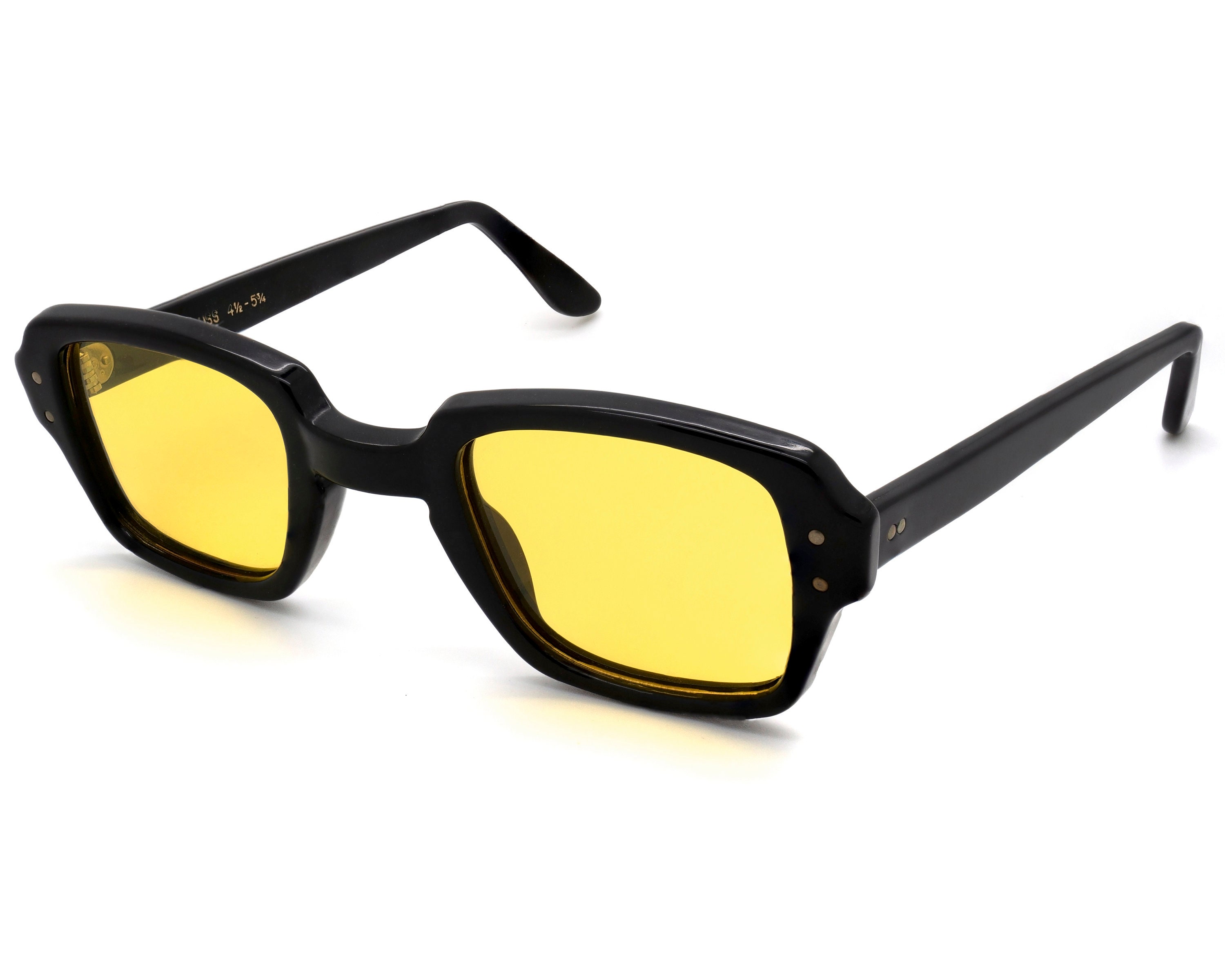 Madein chunky sunglasses with yellow lens