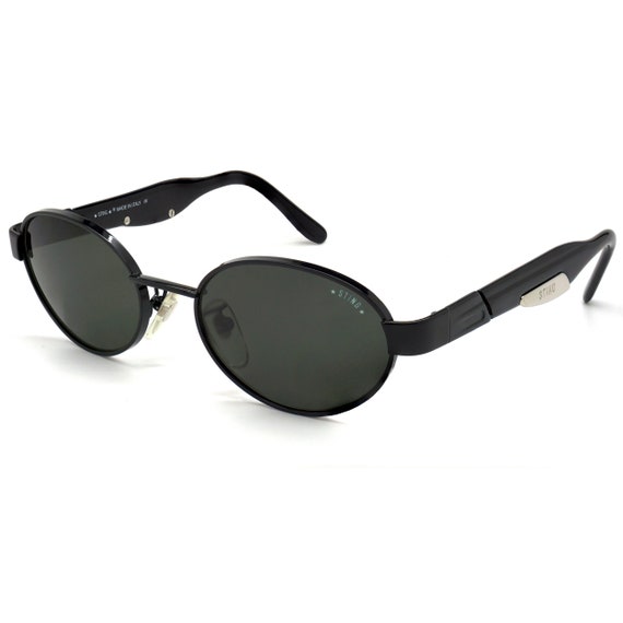 Oval vintage sunglasses by Sting, Italy Sting Vintage Sunglasses, Made in Italy. Oval Steampunk  main image 3