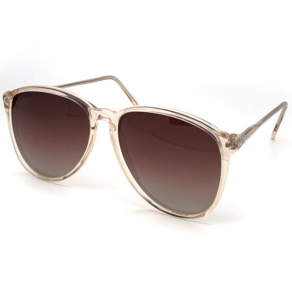 France 70s Vintage Sunglasses Clear Aviator by Argos  display picture 3
