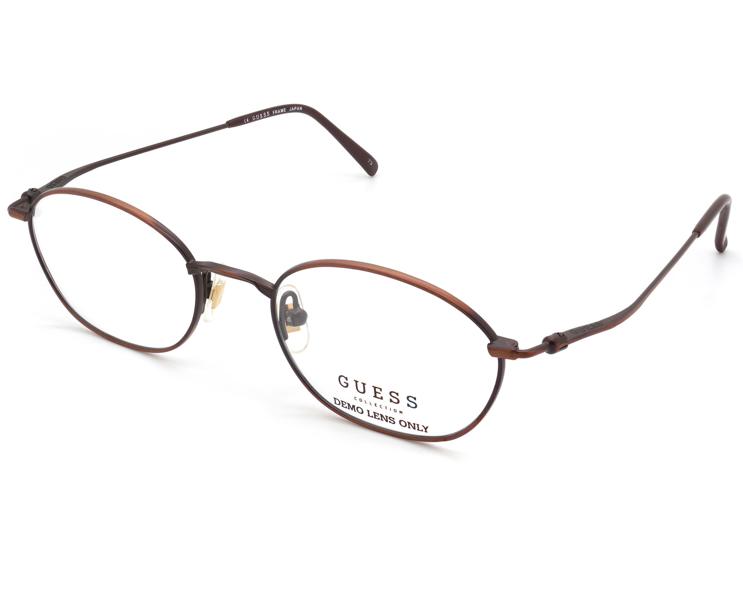Japan GUESS Vintage Eyeglasses. Copper Art Deco Glasses Wire