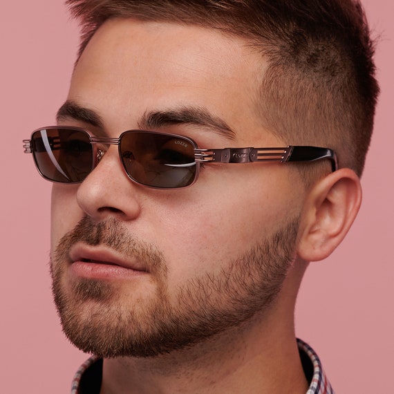 Lozza vintage rectangular sunglasses 80s, made in… - image 7