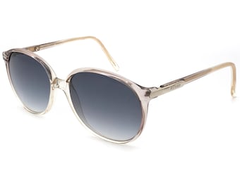 Gafas de sol Versace vintage: montura de acetato de cristal de los años 80, fabricadas en Italia.