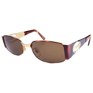 Von Furstenberg Vintage Sunglasses 80s, made in Italy. Metal oval sunglasses unisex - 100% original vintage eyewear