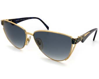 Simonetta Ravizza 80s sunglasses women, made in Italy. 100% original vintage sunglasses gold with jewels