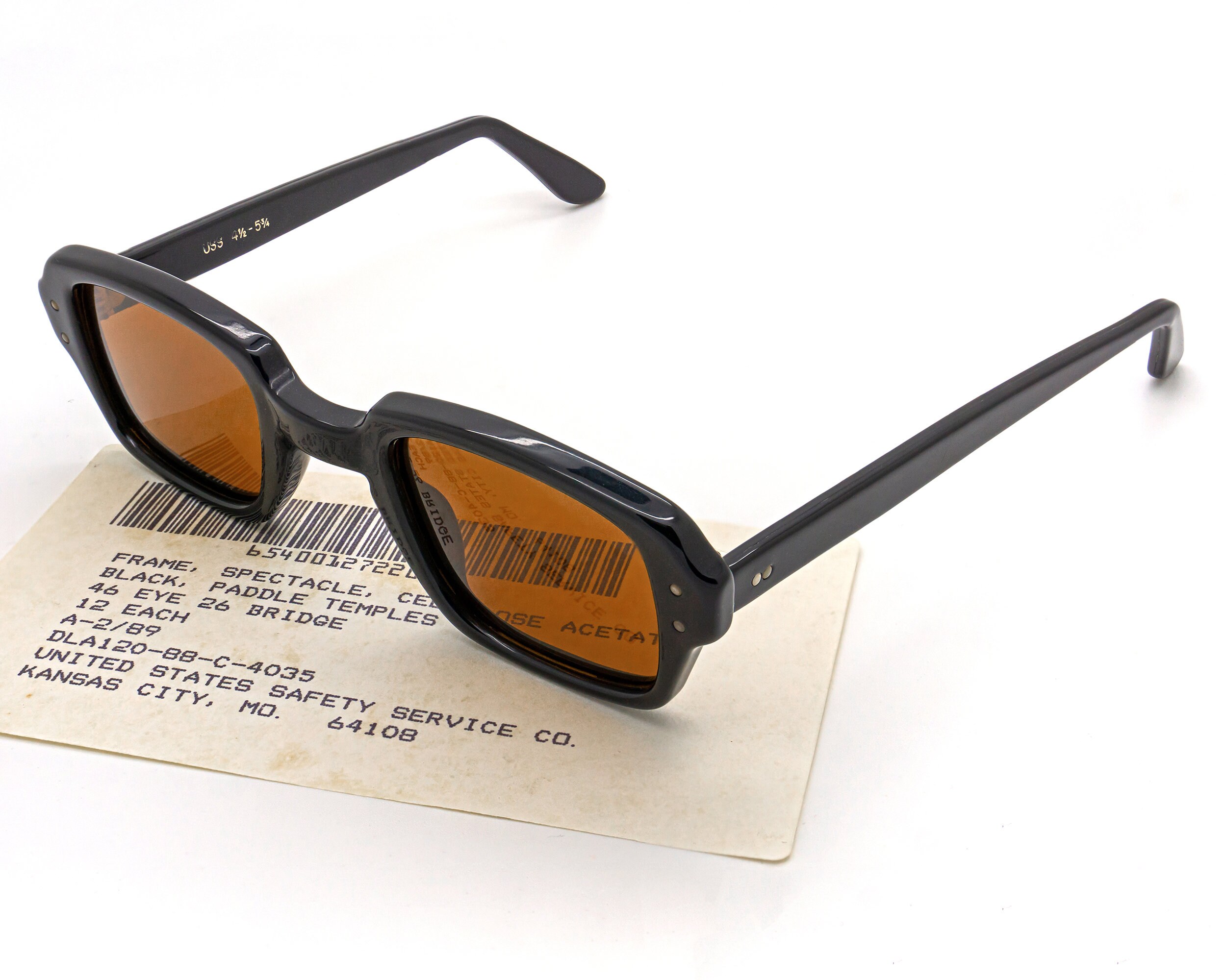 Vintage Black polarized sunglasses high mens women crystal clear acetate  glasses