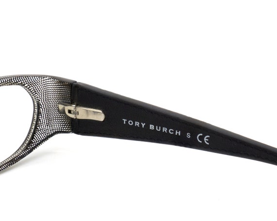 Tory Burch black leather vintage eyeglasses - image 3