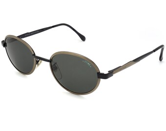 Sting Vintage Oval Sunglasses: 90s Metal Frame, Made in Italy