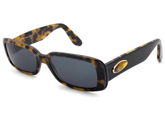 Von Furstenberg Black Rectangular Vintage Sunglasses, Made  display picture 1