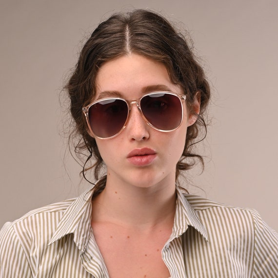 Aviator vintage sunglasses by Argos, France Rare Vintage Aviators 1970s Sunglasses, Made in France by  main image 3
