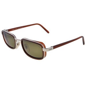 Lozza 80s vintage sunglasses, made in Italy. Rectangular sunglasses side shields - 100% original never worn vintage eyewear
