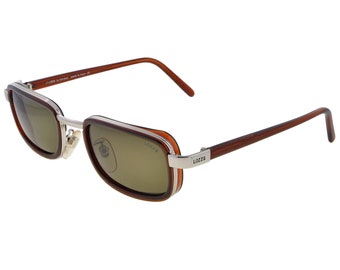 Lozza 80s Vintage Sunglasses: Italian Rectangular Side Shields