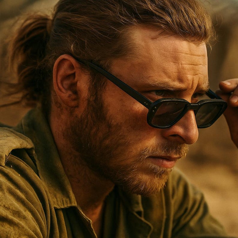 Gafas de sol originales del ejército estadounidense de los años 70 con lentes polarizadas / Gafas de sol cuadradas para hombre y mujer imagen 9