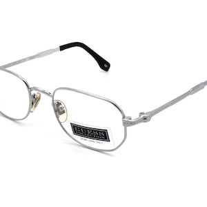 GUESS vintage eyeglasses, made in Italy. Silver glasses frames authentic