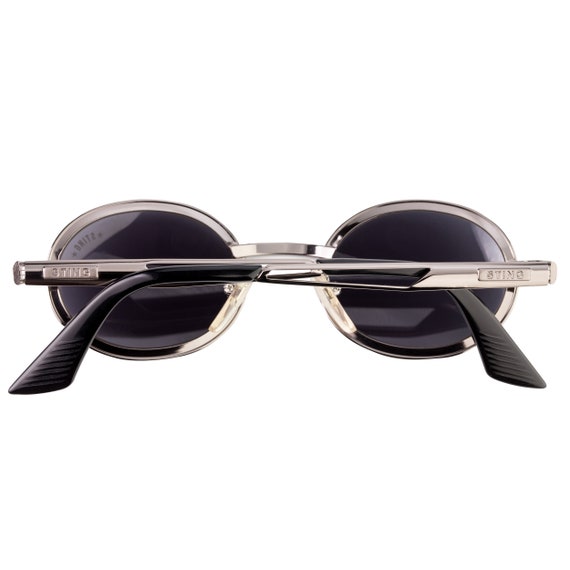 Sting small round vintage sunglasses, made in Ita… - image 5