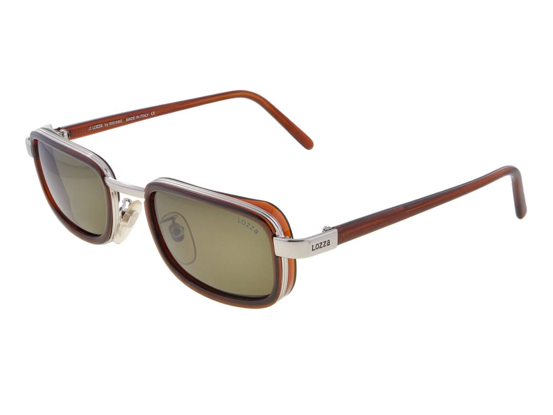Lozza 80s Vintage Sunglasses Made in Italy. Rectangular