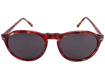 Vintage 80s red silver acrylic Gianni Versace Metrics Italian sunglasses & case Vintage 80s Red Silver Acrylic Gianni Versace Metrics  main image 2