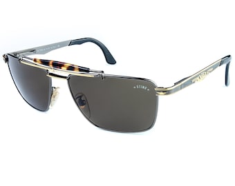 Gafas de sol estilo aviador Sting Brow Bar, años 80