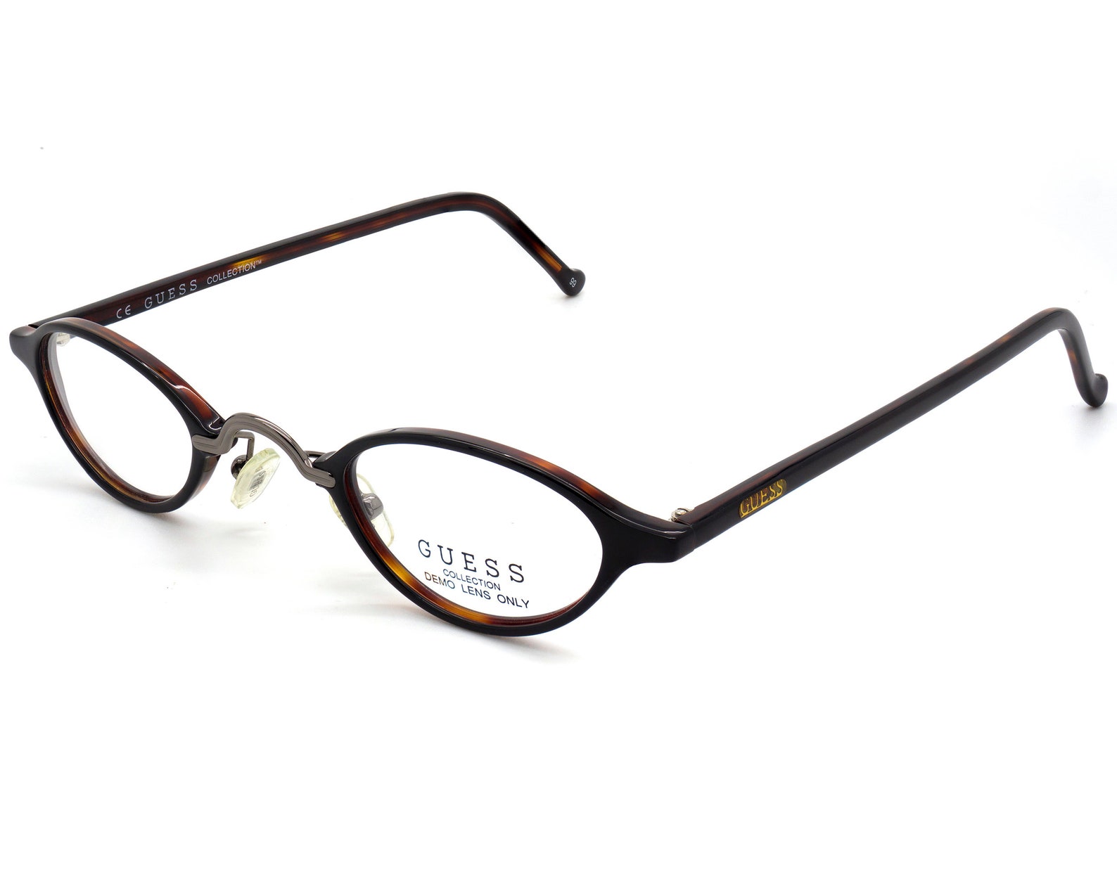 GUESS vintage eyeglasses made in Italy. Small oval art deco Etsy