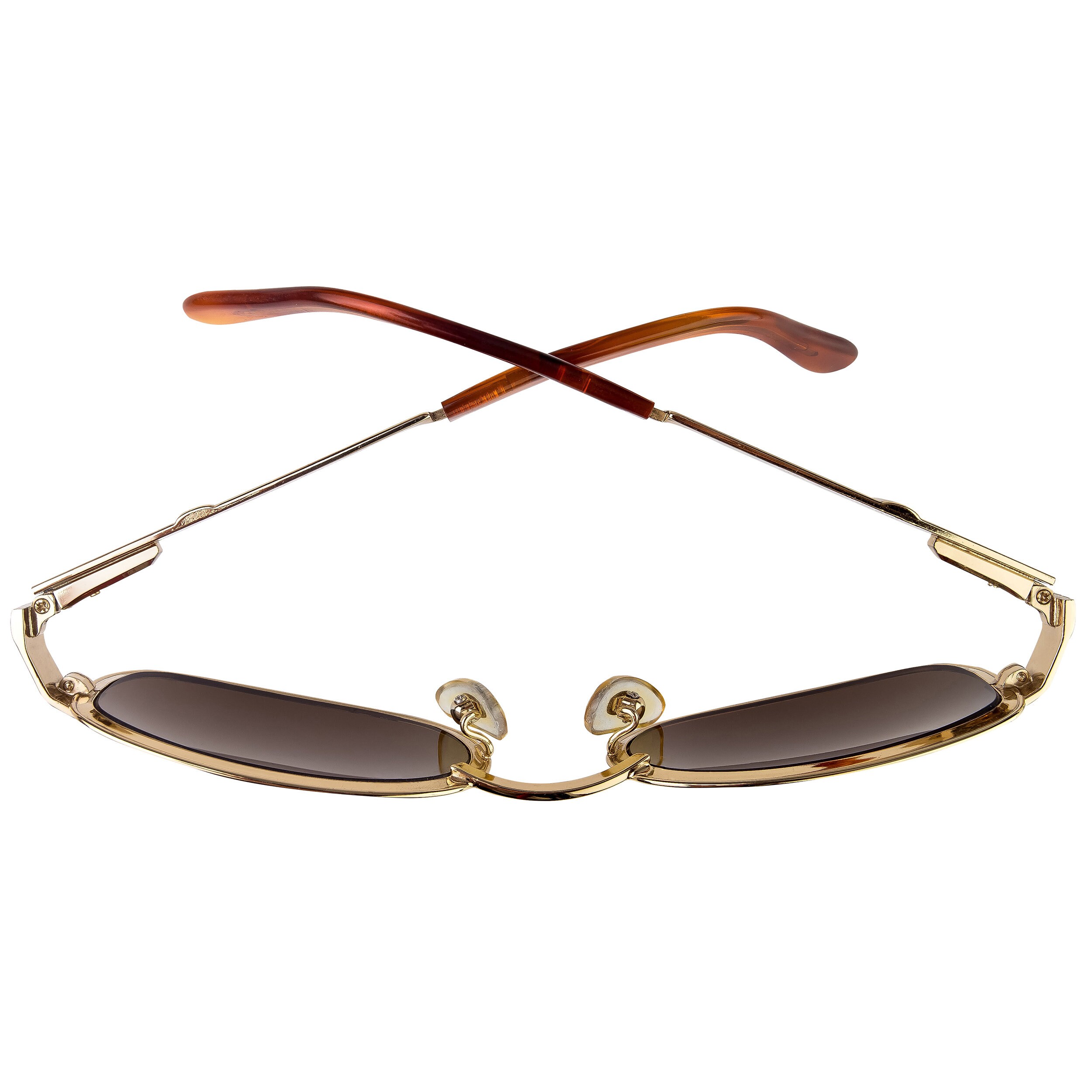 Vintage Egon Von Furstenberg Sunglasses: 80s Antique Gold  display picture 3