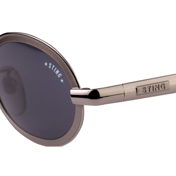 Sting small round vintage sunglasses, made in Ita… - image 3