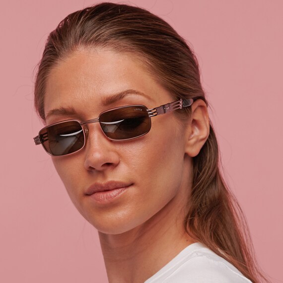 Lozza vintage rectangular sunglasses 80s, made in… - image 5