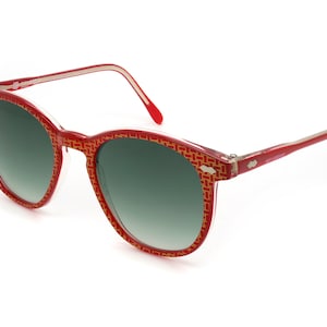 Guy Laroche red college vintage sunglasses 80s, made in France