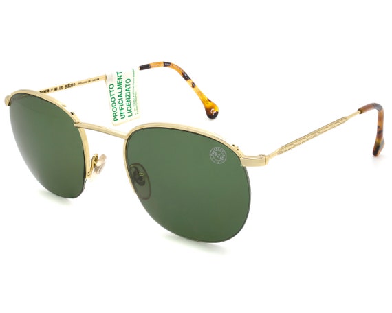 Vintage 90s Beverly Hills 90210 Sunglasses: Gold Pewter Half  display picture 1