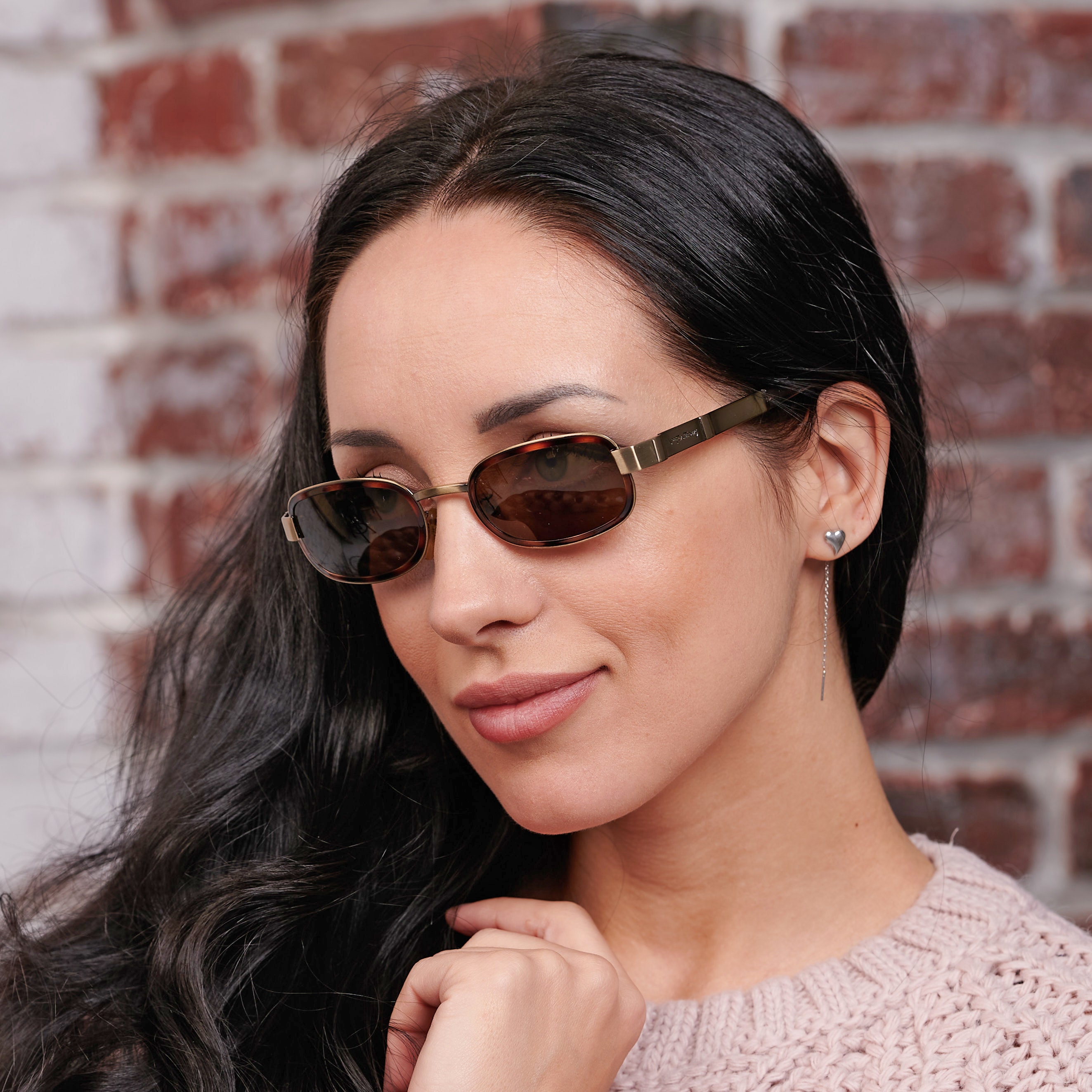 Vintage Egon Von Furstenberg Sunglasses: 80s Antique Gold 