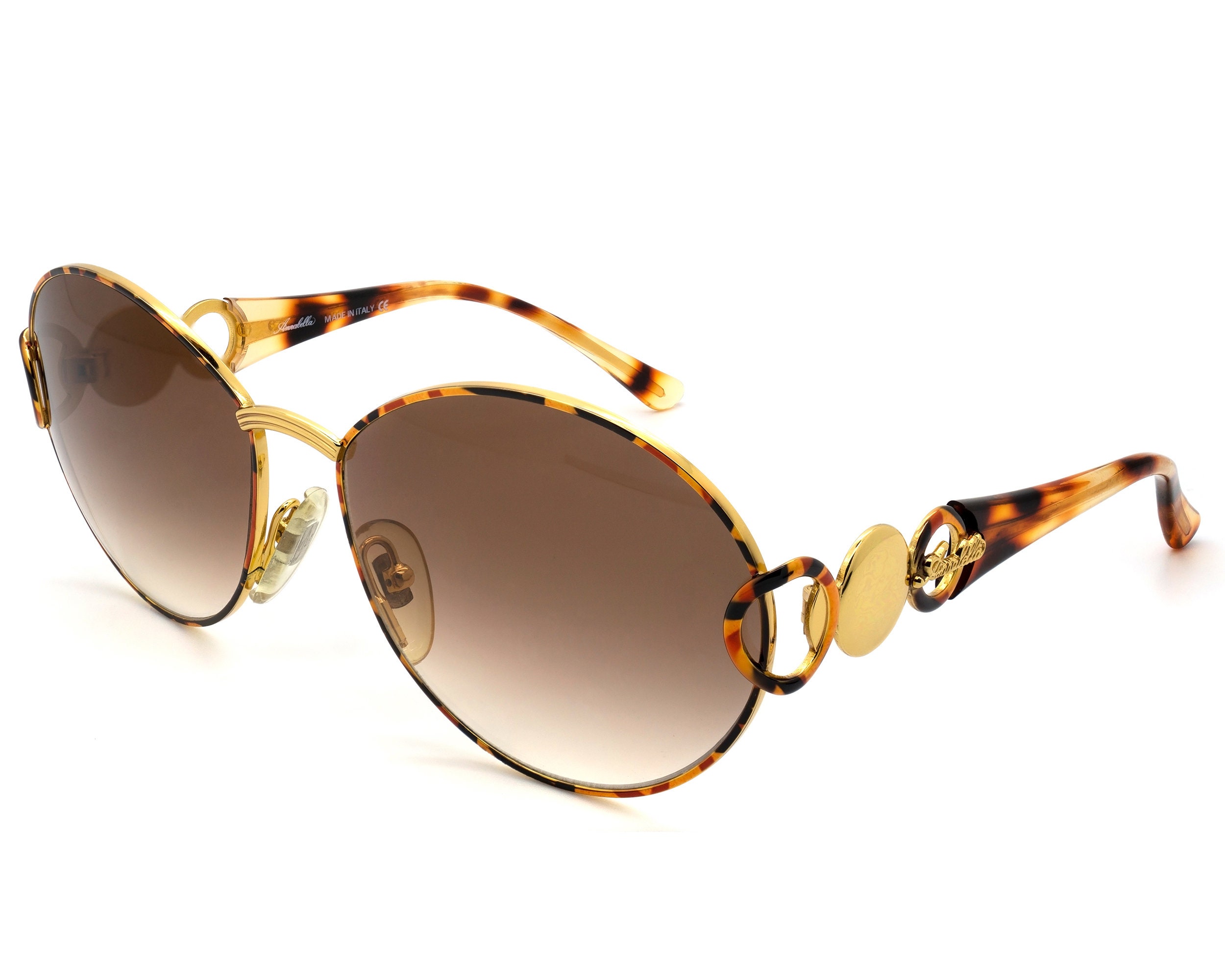 Vintage Annabella Sunglasses: Italian Gold Tortoise  display picture 3