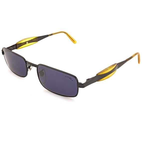 Sting Rectangular Vintage Sunglasses With Spring Hinges  display picture 2