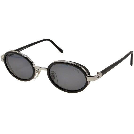 Lozza Vintage Sunglasses, Made in Italy. Oval Steampunk 