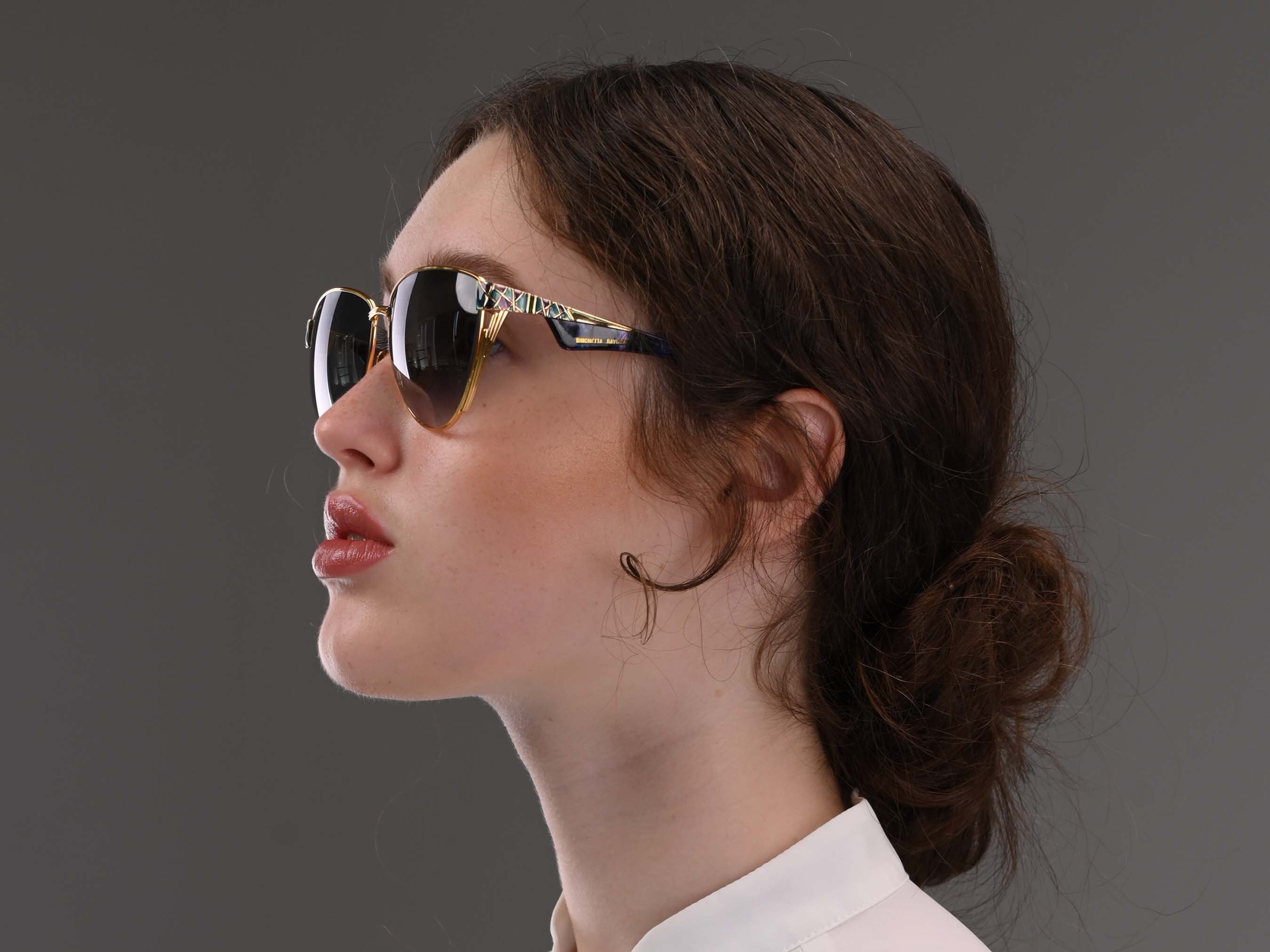 Oval vintage sunglasses by Simonetta Ravizza Simonetta Ravizza Vintage Sunglasses, Made in Italy  main image 3