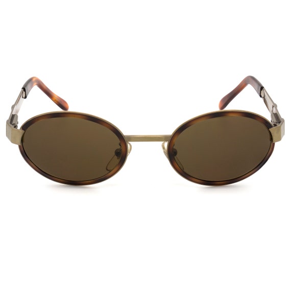 Gold oval sunglasses by Egon Von Furstenberg, mad… - image 6