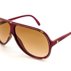 Vintage sunglasses by Guy Laroche 5125, 80s burgundy aviator designer sunglasses for men and women [100% genuine]