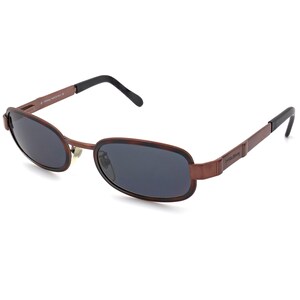 Von Furstenberg vintage sunglasses 80s, made in Italy. Copper, bronze or gold oval sunglasses for men and women
