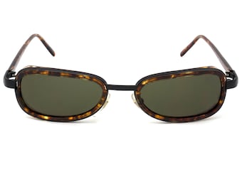 Vintage Lozza-zonnebril: jaren 80 Italiaans tortoise montuur, bruine lens