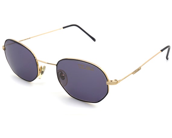 Tullio Abbate Vintage Sunglasses: Italian Hexagonal Gold  display picture 1