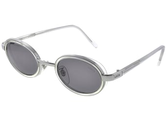 Oval vintage sunglasses, made in Italy by Lozza. Authentic vintage steampunk shades / Victorian sunglasses side shields