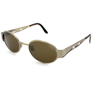 Sting vintage sunglasses, made in Italy. Oval art deco sunglasses with spring hinges, NEW