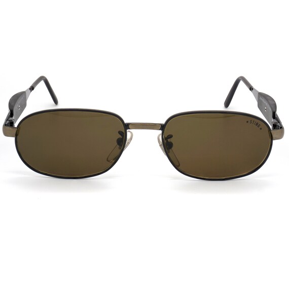 Sting rectangular vintage sunglasses spring hinges - image 2