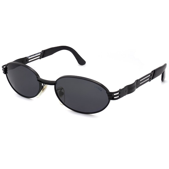 Oval vintage sunglasses by Lozza, Italy Lozza Vintage Sunglasses, Made in Italy. Oval Steampunk  main image 2